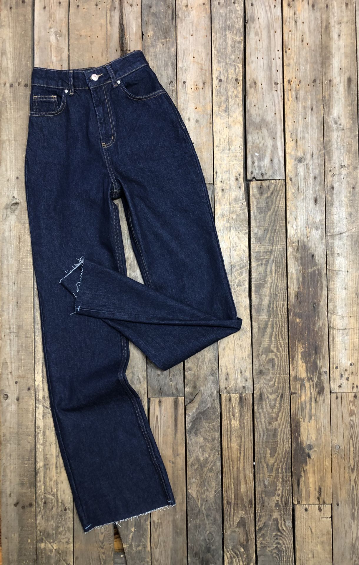 Paça Kesik Bol Paça Kot  Pantolon