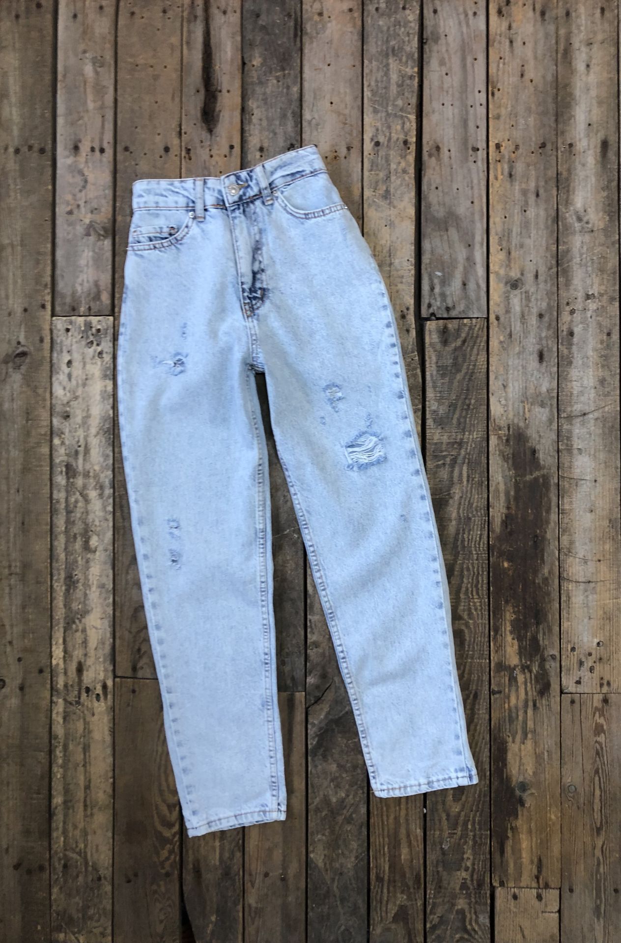Yırtıklı Mom Jean