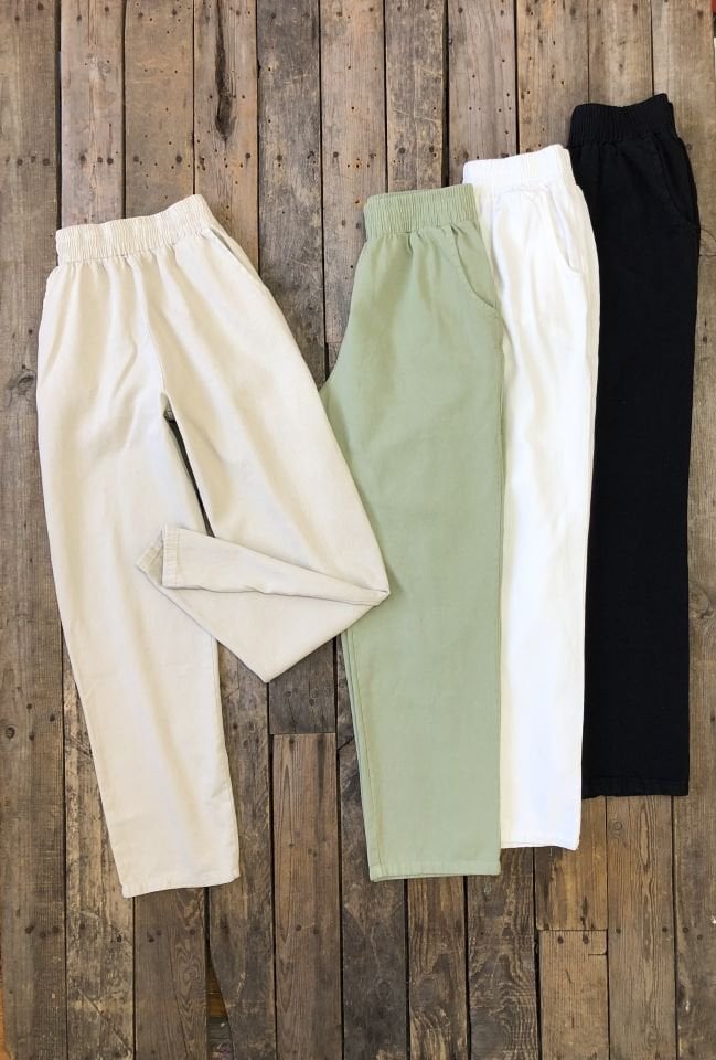 Boru Paça Gabardin Pantolon
