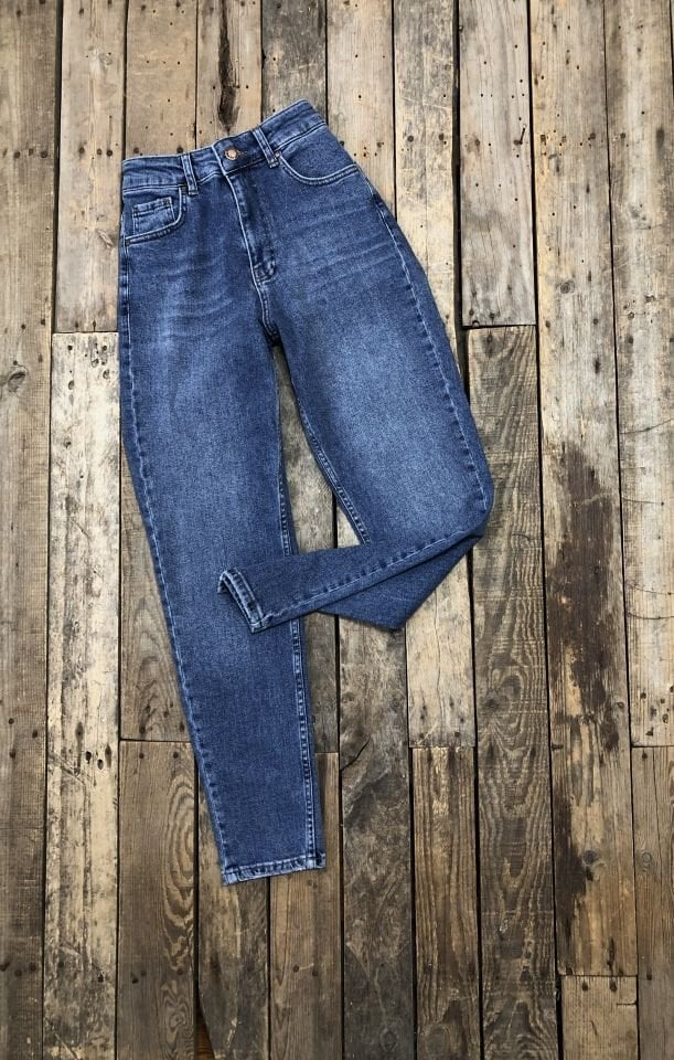 Likralı Momfit Jean