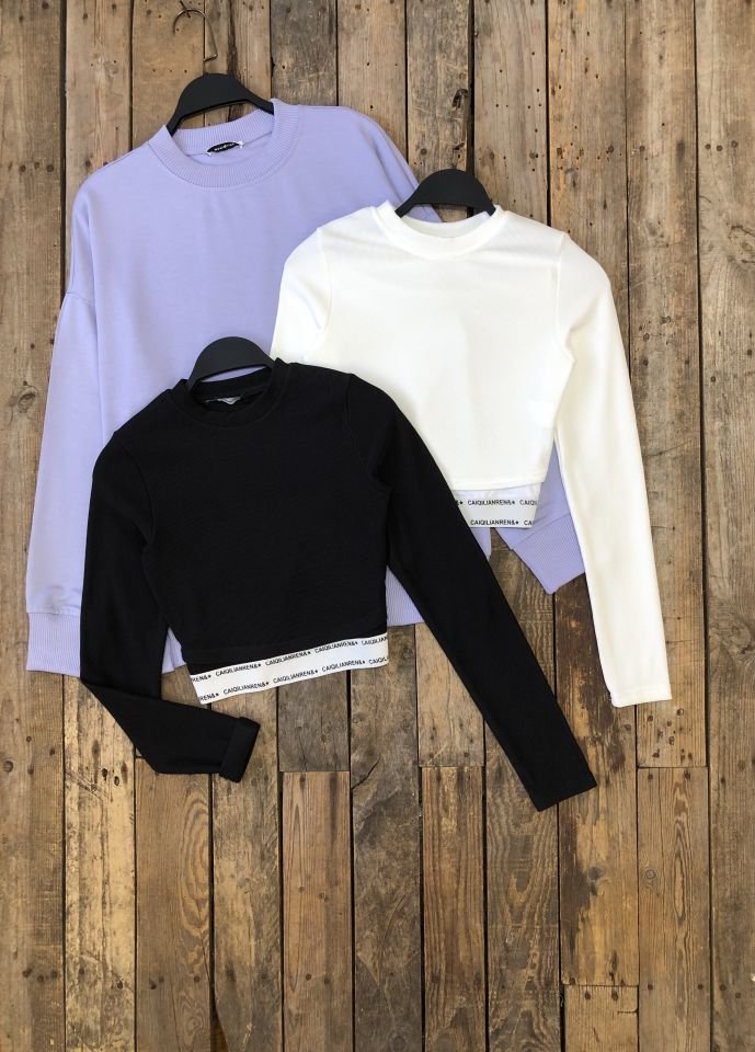Yanları Yırtmaçlı 2 İplik Sweat