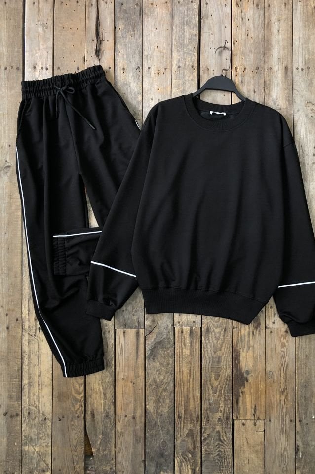 Kolu Şeritli Sweat